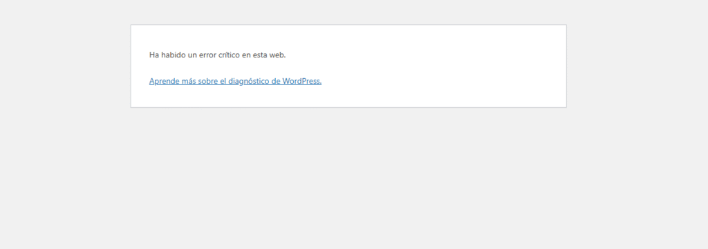 Error de PHP